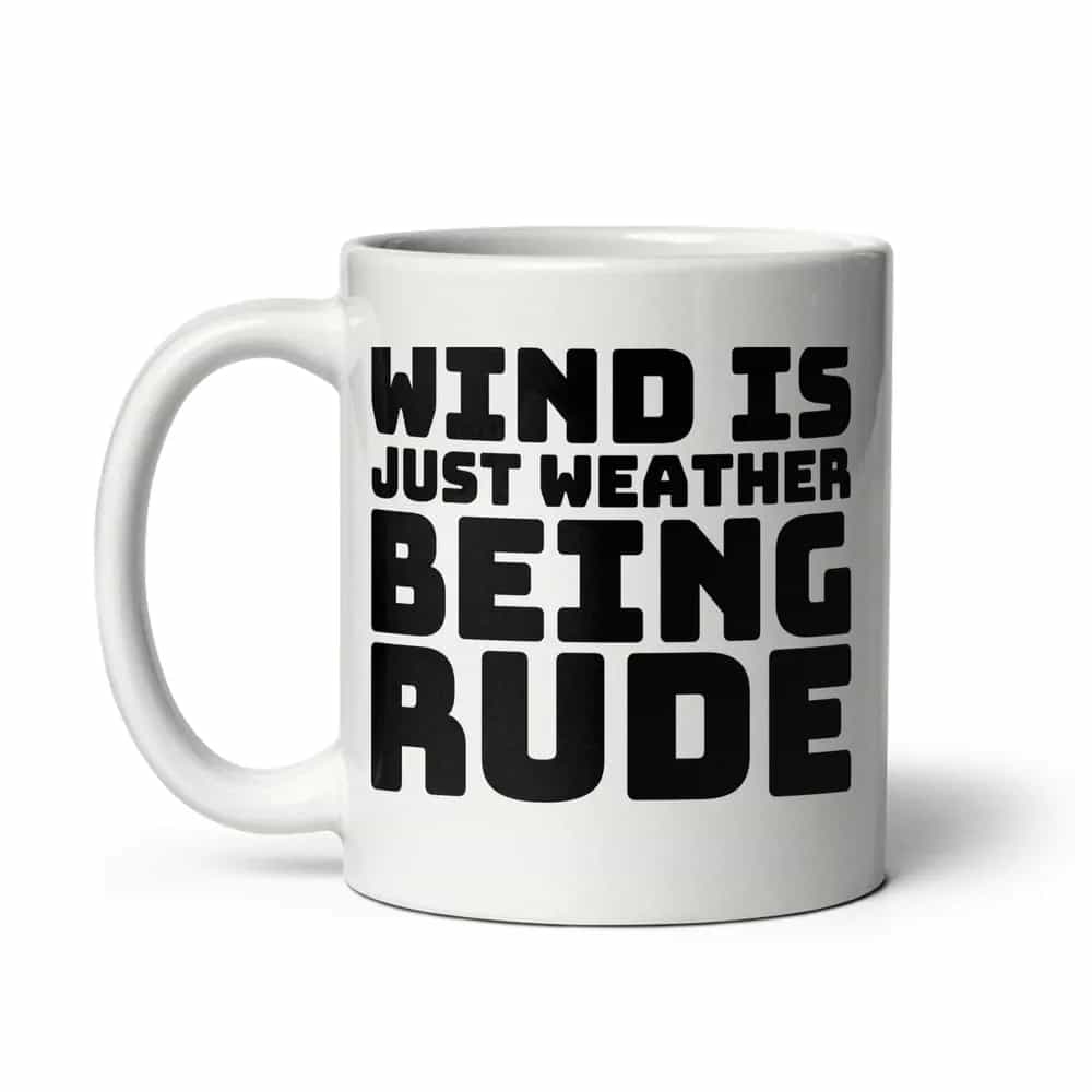 Wind Is Just Weather Being Rude, Mug