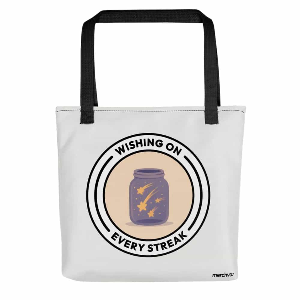 Wishing On Every Streak, Tote Bag