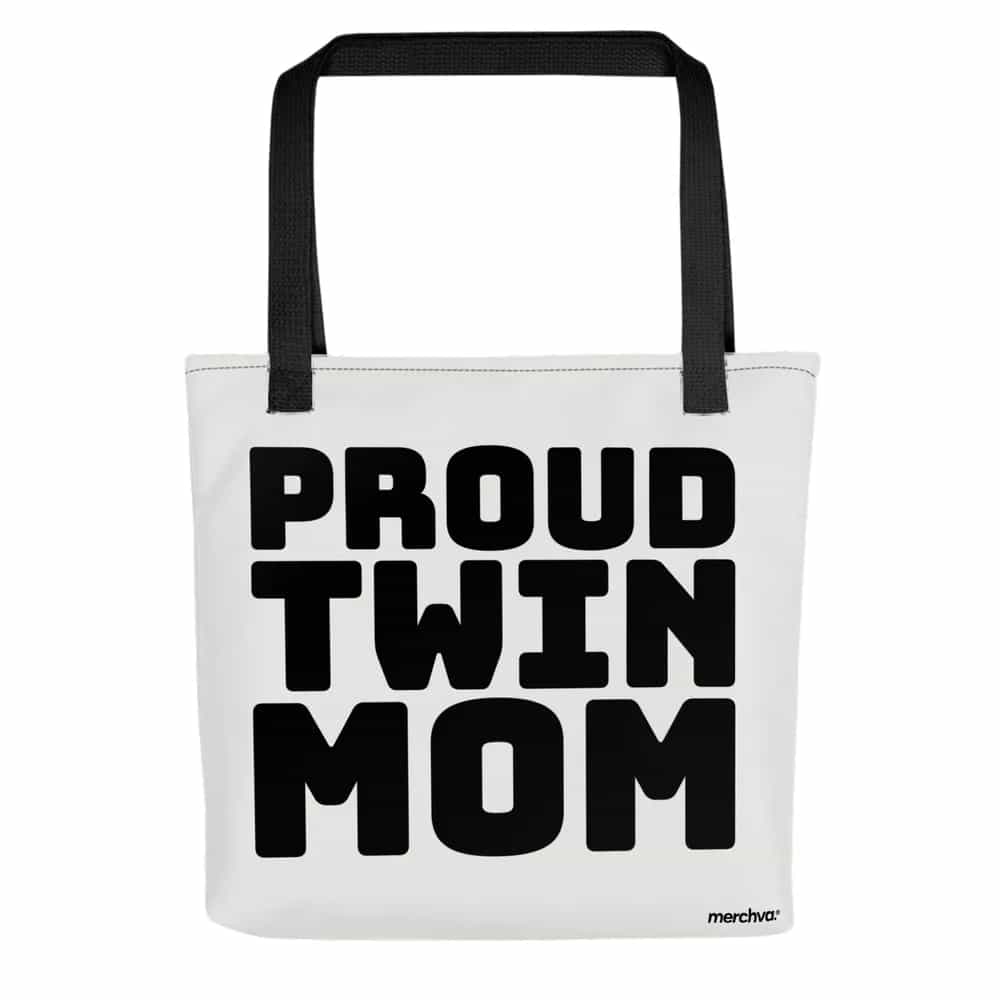 Proud Twin Mom, Tote Bag
