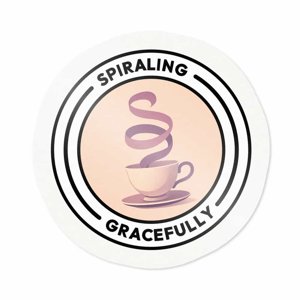 Spiraling Gracefully, Sticker