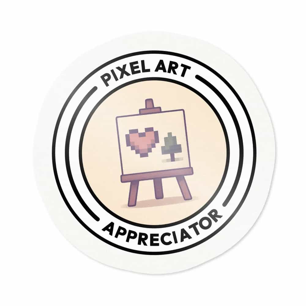 Pixel Art Appreciator, Sticker