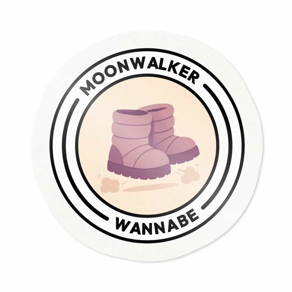 Moonwalker Wannabe, Sticker