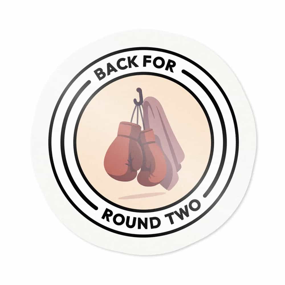 Back For Round Two, Sticker