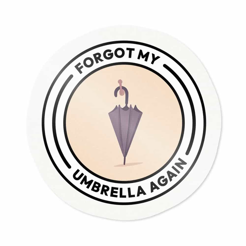 Forgot My Umbrella Again, Sticker
