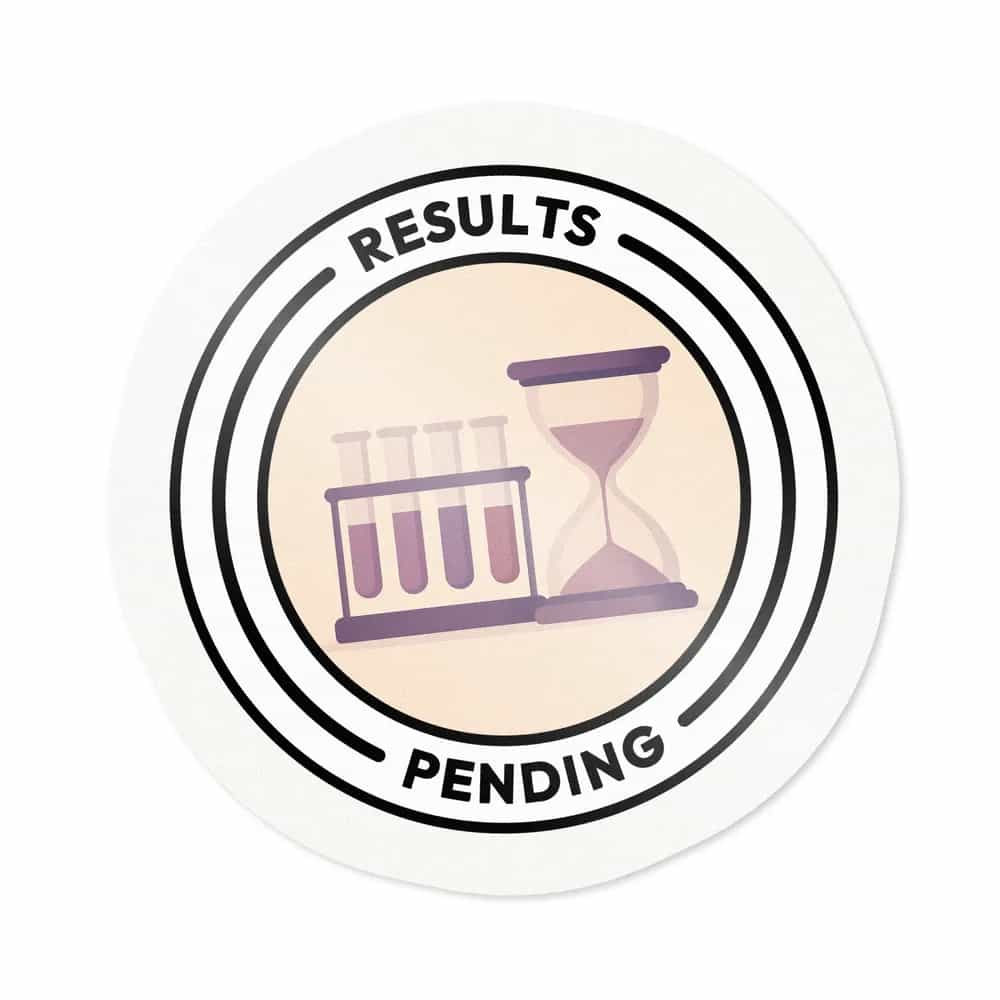Results Pending, Sticker