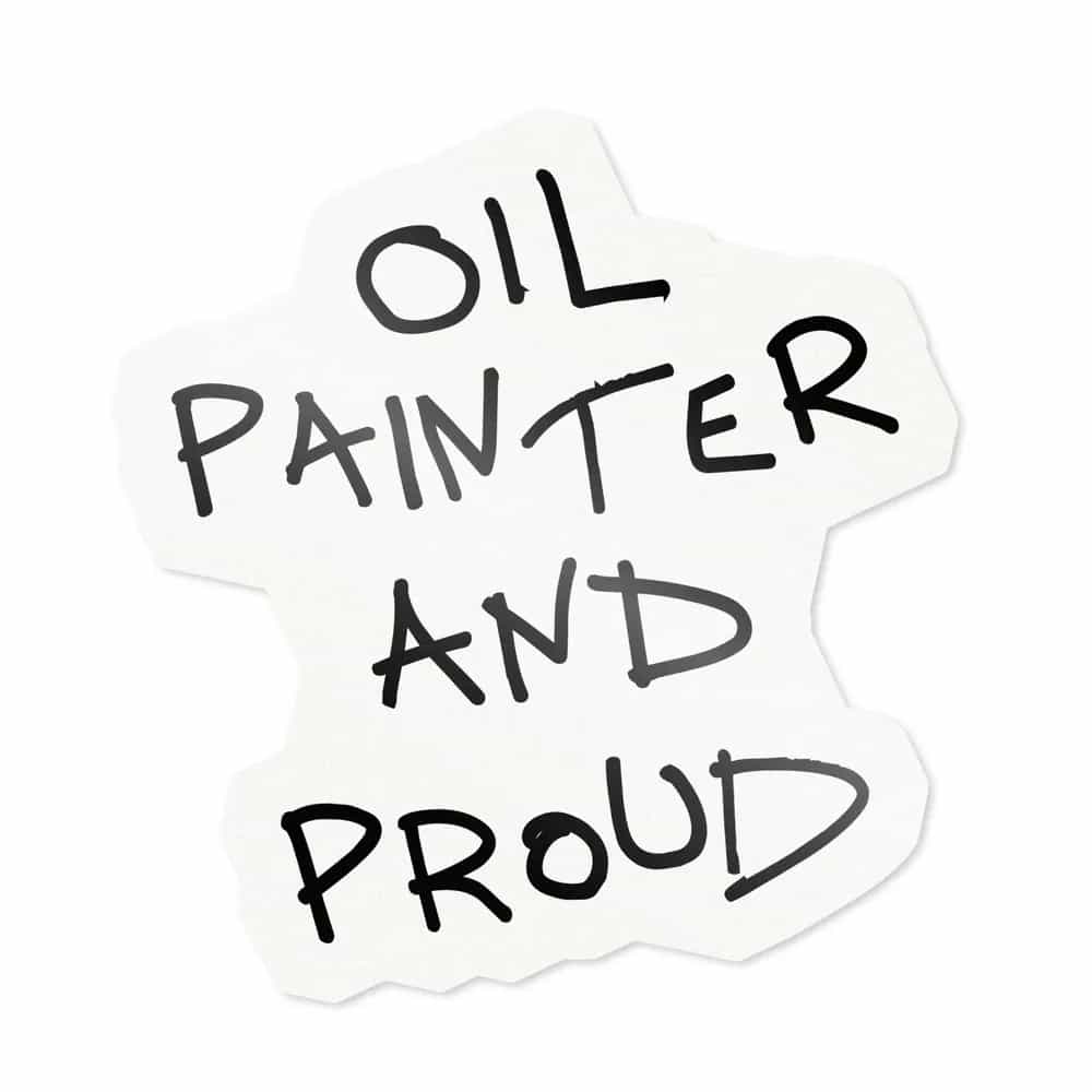 Oil Painter And Proud, Sticker