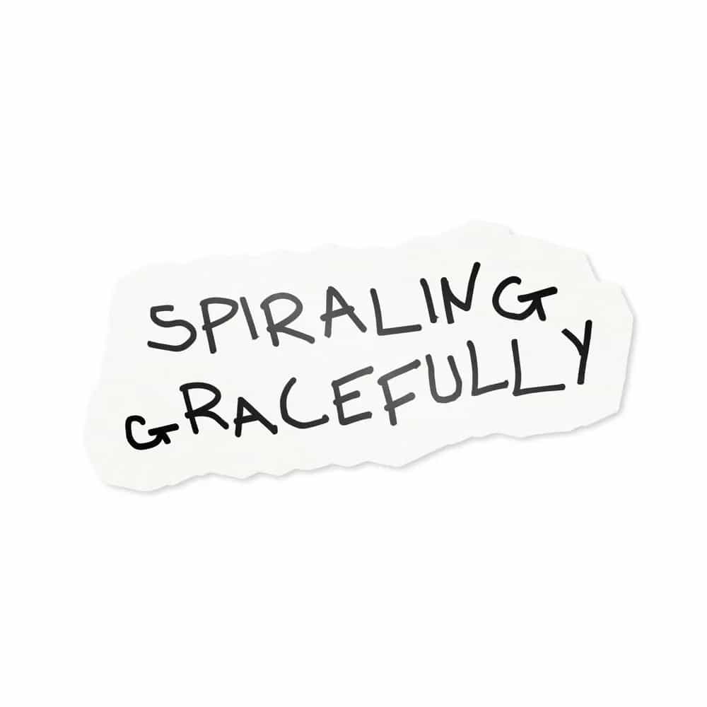 Spiraling Gracefully, Sticker