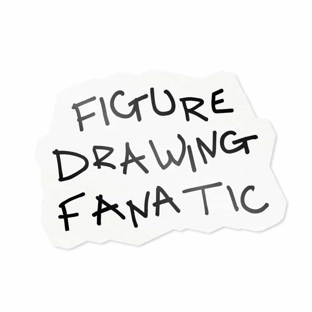 Figure Drawing Fanatic, Sticker