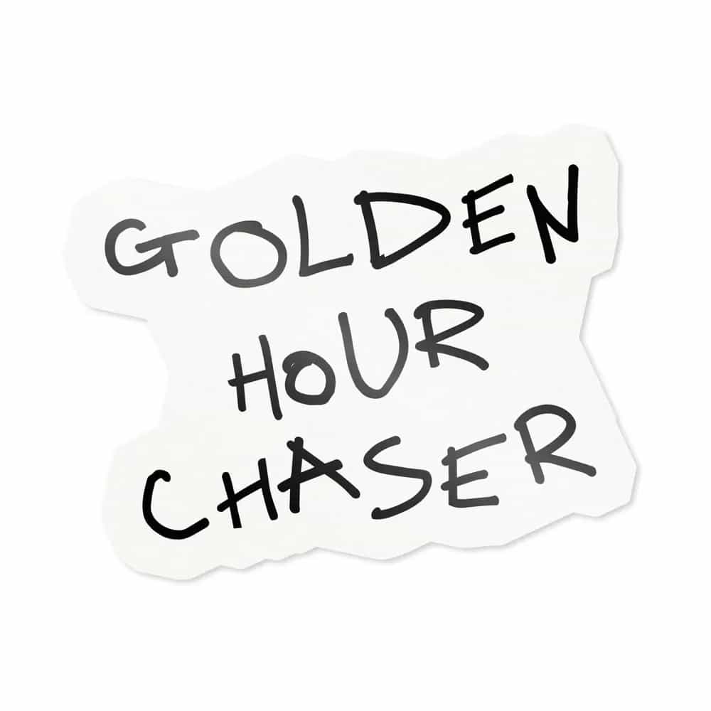 Golden Hour Chaser, Sticker