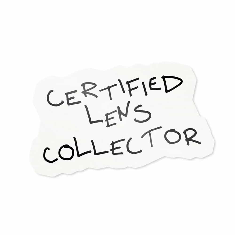Certified Lens Collector, Sticker