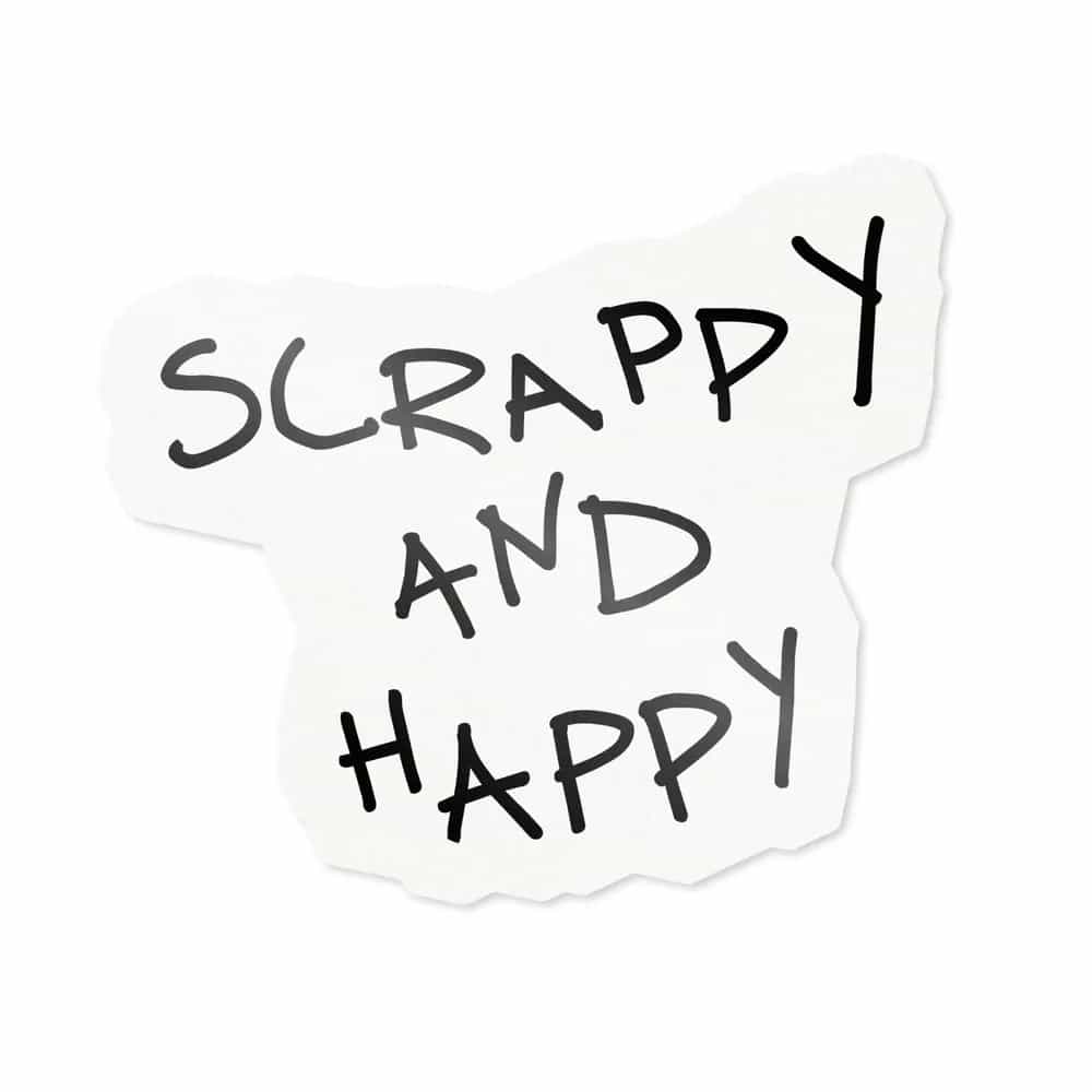 Scrappy And Happy, Sticker