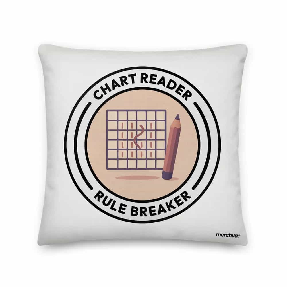 Chart Reader, Rule Breaker, Pillow
