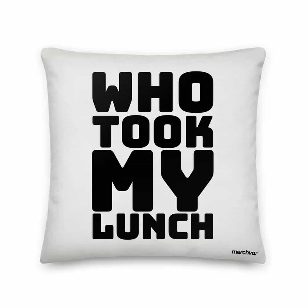 Who Took My Lunch, Pillow