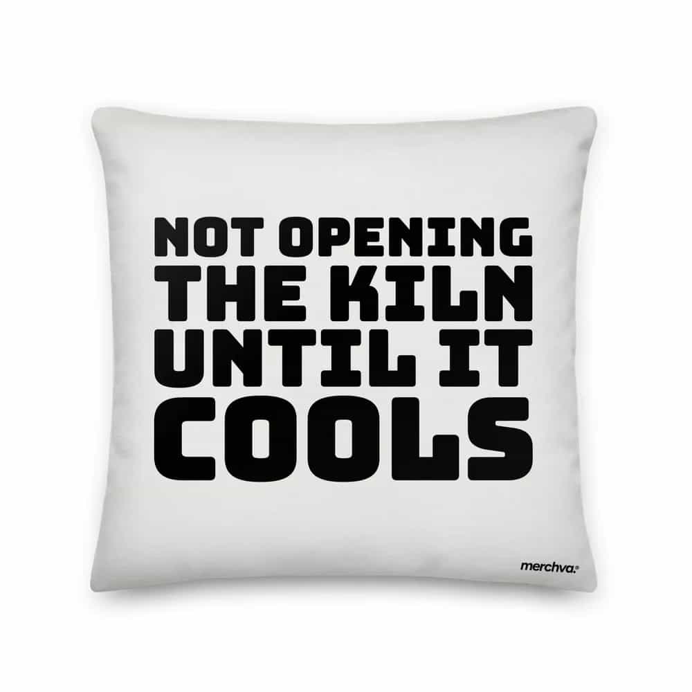 Not Opening The Kiln Until It Cools, Pillow