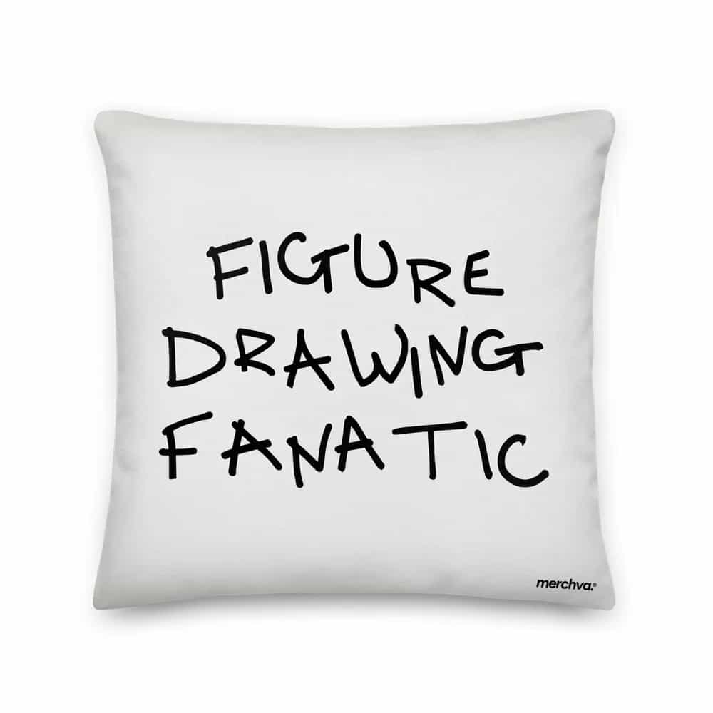 Figure Drawing Fanatic, Pillow
