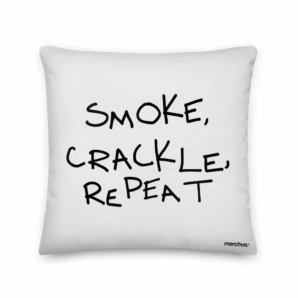 Smoke, Crackle, Repeat, Pillow