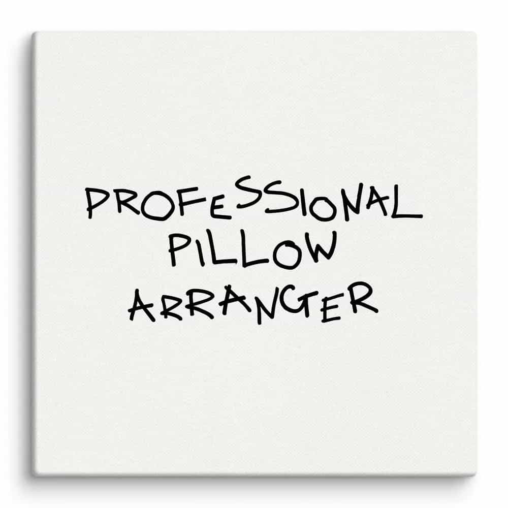 Professional Pillow Arranger, Wall Art